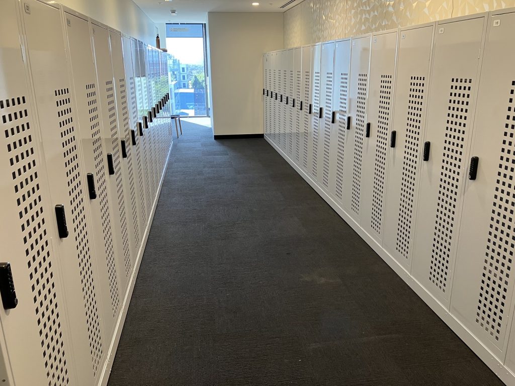 Perforated Services Lockers on Plinths