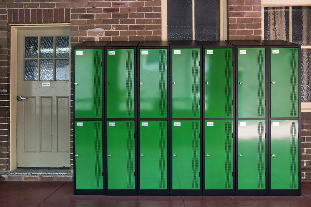 Two Tier Sloping Top Contemporary Lockers – OLMC Parramatta, NSW