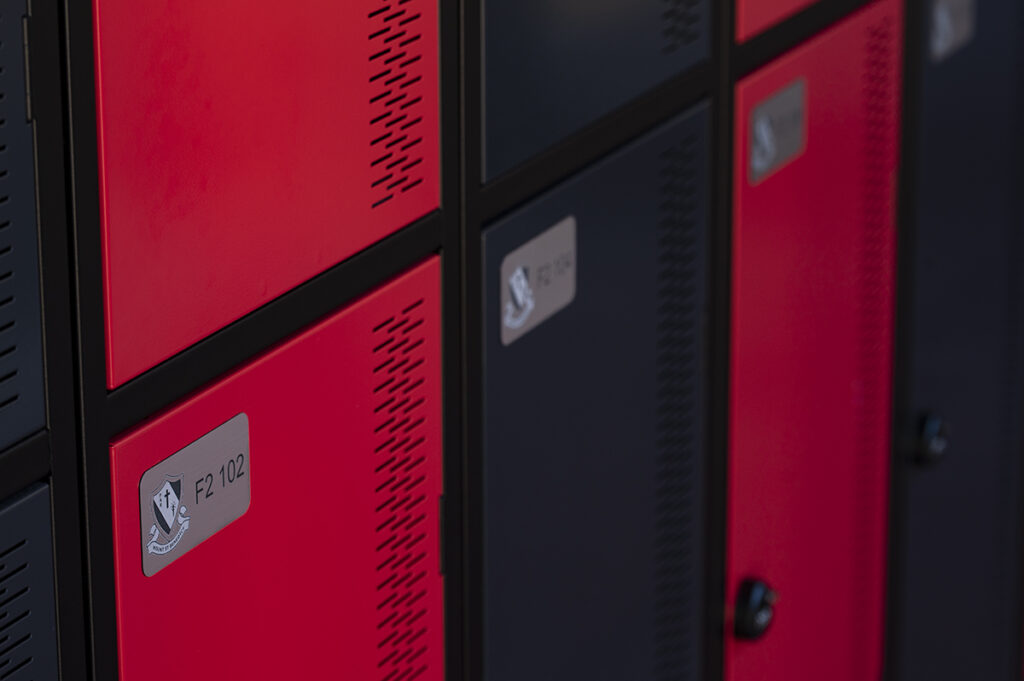 Two Tier Sloping Top Contemporary Lockers – Mount St Benedict College, Pennant Hills NSW